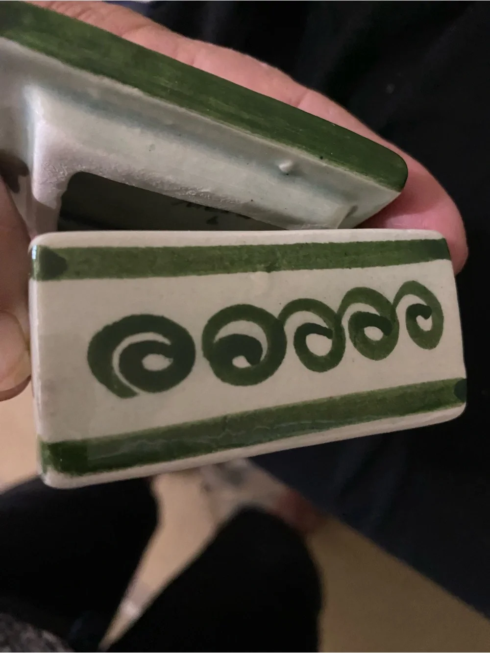 Handmade square ceramic